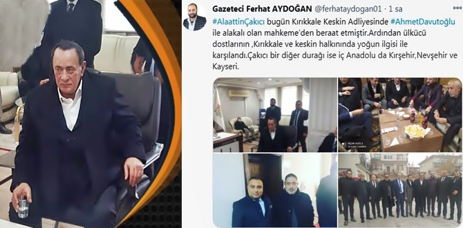 Çakıcı Kırıkkale Keskin adliyesinde ifade verdi, mahkeme Çakıcı'nın beraatine hükmetti