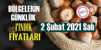 2 Şubat 2021 Salı Türkiye günlük Fındık fiyatları, Fındık bugüne nasıl başladı