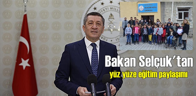 Bugün 3 Şubat Bakan Selçuk'tan yeni yüz yüze eğitim paylaşımı