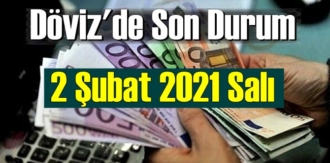 2 Şubat 2021 Salı Ekonomi’de Döviz piyasası, Döviz güne nasıl başladı