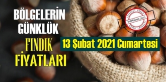 13 Şubat 2021 Cumartesi Türkiye günlük Fındık fiyatları, Fındık bugüne nasıl başladı