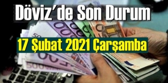 17 Şubat 2021 Çarşamba Ekonomi’de Döviz piyasası, Döviz güne nasıl başladı