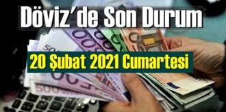 20 Şubat 2021 Cumartesi Ekonomi’de Döviz piyasası, Döviz güne nasıl başladı