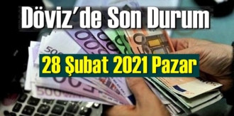 28 Şubat 2021 Pazar Ekonomi’de Döviz piyasası, Döviz güne nasıl başladı