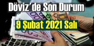 9 Şubat 2021 Salı Ekonomi’de Döviz piyasası, Döviz güne nasıl başladı