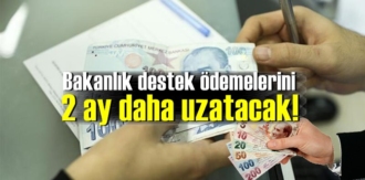 Bakanlık destek ödemelerini 2 ay daha uzatacak!..