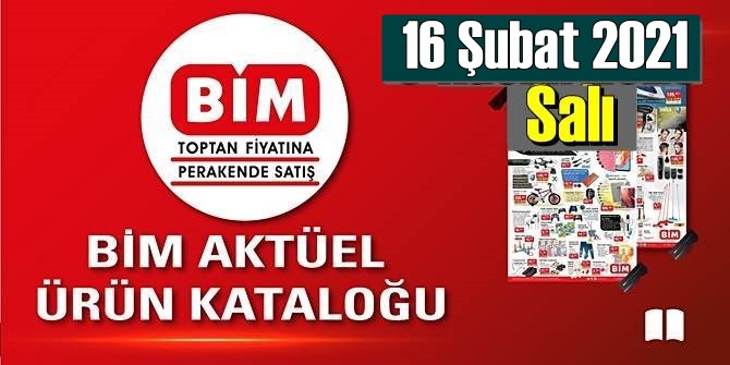 16 Şubat 2021 Salı BİM aktüel ürünler kataloğu açıklandı