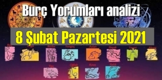 8 Şubat Pazartesi 2021/ Günlük Burç Yorumları analizi