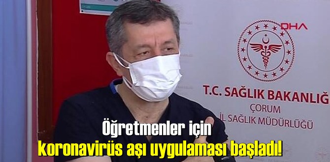 Öğretmenlere Aşı Uygulaması