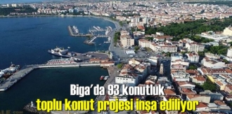 Biga'da hayata geçirilecek toplu konut projesine başvurular başlıyor