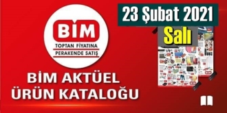 23 Şubat 2021 Salı BİM aktüel ürünler kataloğu açıklandı