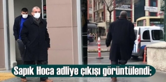 Sapık Hoca adliye çıkışı görüntülendi; Sahte Hoca Burhan Dalğali kameralardan kaçarken böyle görüntülendi!