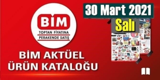 30 Mart 2021 Salı BİM aktüel ürünler kataloğu açıklandı