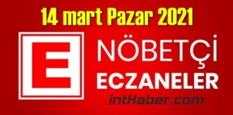 14 mart Pazar Nöbetçi Eczane nerede, size en yakın Eczaneler listesi
