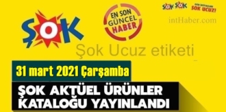31 mart 2021 Çarşamba ŞOK aktüel ürünler kataloğu açıklandı