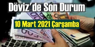 10 Mart 2021 Çarşamba Ekonomi’de Döviz piyasası, Döviz güne nasıl başladı