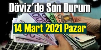 14 Mart 2021 Pazar Ekonomi’de Döviz piyasası, Döviz güne nasıl başladı