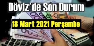 18 Mart 2021 Perşembe Ekonomi’de Döviz piyasası, Döviz güne nasıl başladı