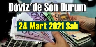 24 Mart 2021 Salı Ekonomi’de Döviz piyasası, Döviz güne nasıl başladı