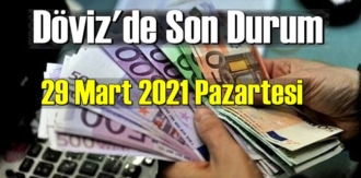 29 Mart 2021 Pazartesi Ekonomi’de Döviz piyasası, Döviz güne nasıl başladı