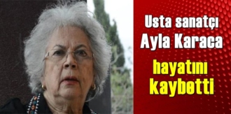 Usta sanatçı Ayla Karaca koronavirüs'ten vefat etti.