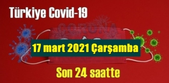 17 mart 2021 Çarşamba Koronavirüs verileri yayınlandı