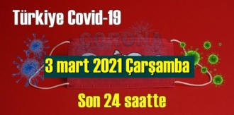 3 mart 2021 Çarşamba Koronavirüs verileri açıklandı, bugün 68 Can kaybı yaşandı!