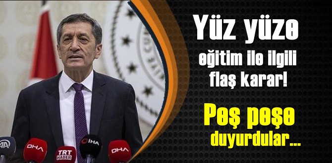 Düşündürücü! Vaka sayıları artıyor Yüz yüze Eğitimde yeni Kararlar!