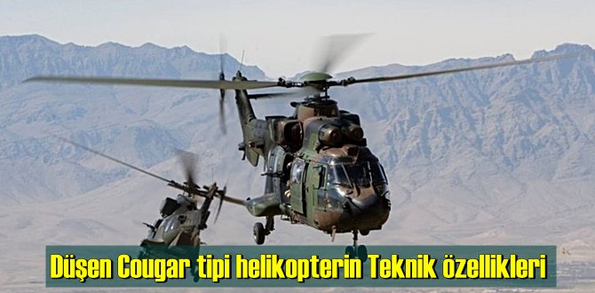 Düşen Cougar tipi helikopterin Kabiliyet ve Teknik özellikleri