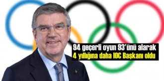 Alman Thomas Bach, 4 yıllığına tekrar başkan Oldu