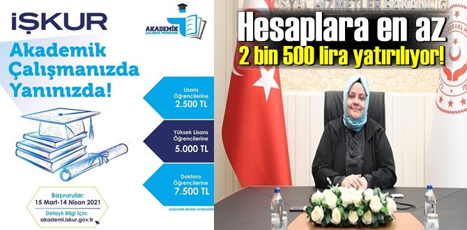 Başvuru süreci 14 Nisan'a kadar, Ödemeler 2 bin 500 lira ile 7 bin 500 lira arasında değişiyor!