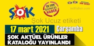 17 mart 2021 Çarşamba ŞOK aktüel ürünler kataloğu açıklandı