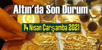 14 Nisan Çarşamba 2021 Bankalar ve serbest piyasa’da Tam,Gram ve Çeyrek Altın fiyatları