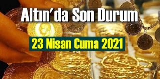 23 Nisan Cuma 2021 Bankalar ve serbest piyasa’da Tam,Gram ve Çeyrek Altın fiyatları