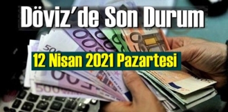 12 Nisan 2021 Pazartesi Ekonomi’de Döviz piyasası, Döviz güne nasıl başladı