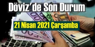 21 Nisan 2021 Çarşamba Ekonomi’de Döviz piyasası, Döviz güne nasıl başladı