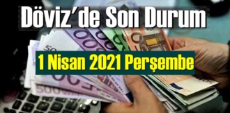 1 Nisan 2021 Perşembe Ekonomi’de Döviz piyasası, Döviz güne nasıl başladı