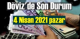 4 Nisan 2021 pazar Ekonomi’de Döviz piyasası, Döviz güne nasıl başladı