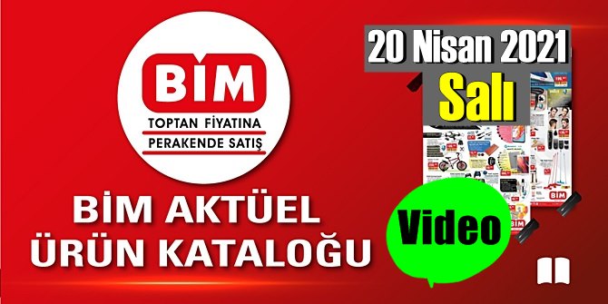 20 Nisan 2021 Salı BİM aktüel ürünler kataloğu açıklandı Video'lu