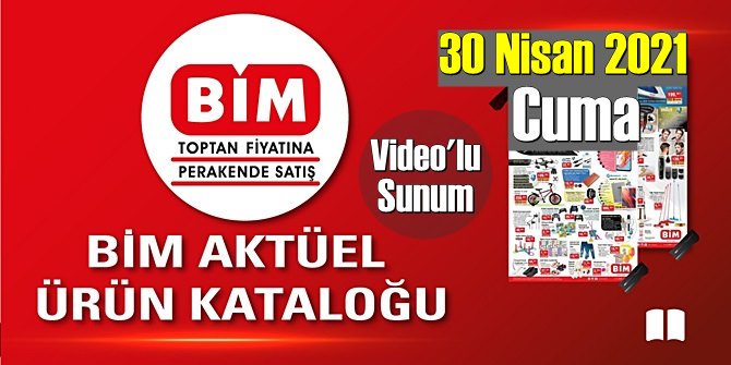 30 Nisan 2021 Cuma BİM aktüel ürünler kataloğu açıklandı