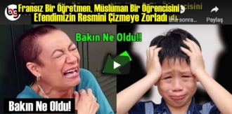 Müslüman Bir Öğrencisine, Hz. Muhammed S A V'in Resmini Çizmeye zorlayınca bakın ne oldu!