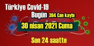 30 nisan 2021 Cuma virüs verileri yayınlandı, tablo Ciddi 394 Can kaybı yaşandı!