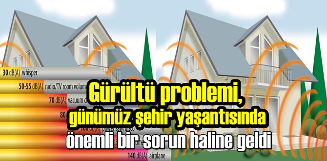 Gürültü problemi, günümüz şehir yaşantısında önemli bir sorun haline geldi