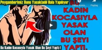 Peygamberimiz Bunu Yasakladı! Hala Yapılıyor.Bu Kadın Kocasıyla Yasak Olan Bu Şeyi Yaptı !