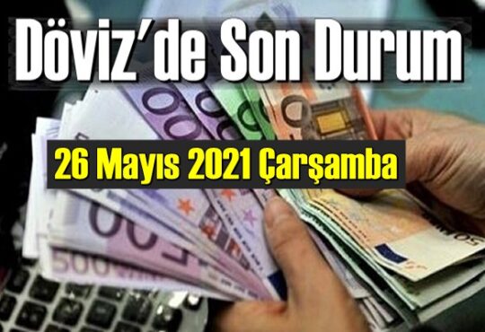 26 Mayıs 2021 Çarşamba Ekonomi’de Döviz piyasası