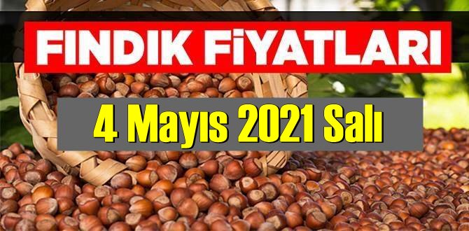 4 Mayıs 2021 Salı Türkiye günlük Fındık fiyatları