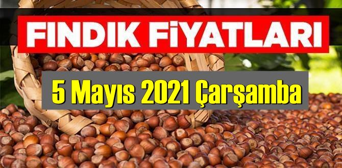 5 Mayıs 2021 Çarşamba Türkiye günlük Fındık fiyatları