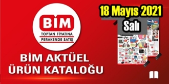 18 Mayıs 2021 Salı BİM aktüel ürünler kataloğu açıklandı