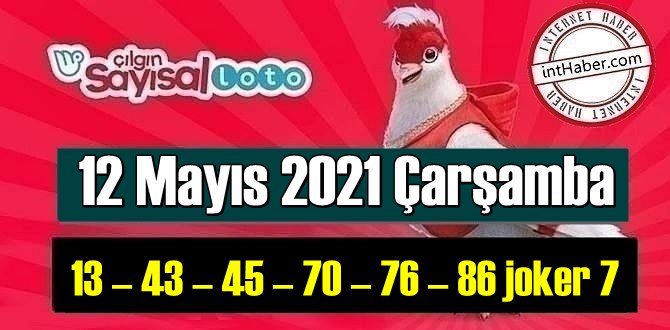 Sayısal Loto çekiliş sonuçları 12 Mayıs 2021 Çarşamba belli oldu!