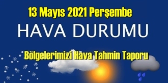 13 Mayıs 2021 Perşembe Hava durumu açıklandı
